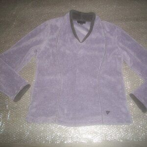 womens fuzzy soft pullover.sweatshirt.size small